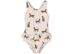 Liewood leopard/sandy swimsuit Amara UPF 40+